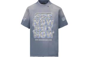 Мужская футболка Balenciaga, синий