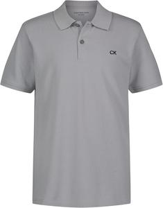 Поло Calvin Klein для мальчиков с коротким рукавом из микропике, застежка на пуговицы, мягкое и удобное., Classic Quarry