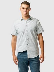 Футболка Mathesons Bay с цветочным принтом, хлопок, slim fit, короткий рукав Rodd & Gunn, Ivy