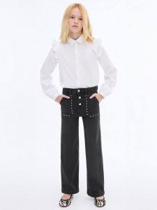 Детские джинсы с заклепками Mango, Open Grey