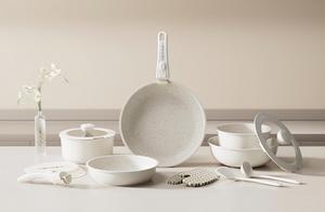 Набор посуды Velosan со съемной ручкой, 18 предметов, белый