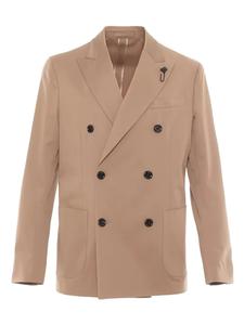 Двубортный блейзер Lardini, нейтральный