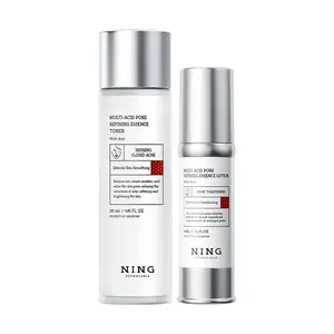 Набор поликислотных сывороток и лосьона для контроля жирности, сужения пор и осветления следов от акне 115мл+40мл NING