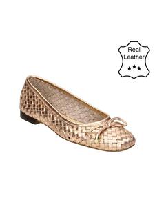 Bullboxer Кожаные балетки бежевого цвета