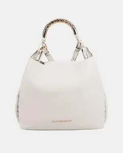 Сумка-шоппер с металлизированной ручкой персонализированная Lola Casademunt, пастельно-розовый