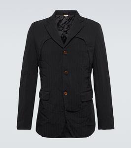 Пиджак в тонкую полоску Comme des Garçons Homme Deux, черный