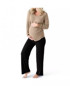 Футболка с длинным рукавом для беременных и кормящих мам Kindred Bravely, бежевый