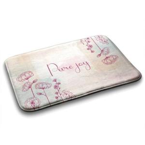 Коврик для ванной Tulup Florale Komposition, 75x1x75 см, красный