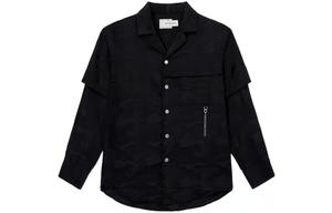 Легкая многослойная рубашка с длинным рукавом Feng Chen Wang, черный