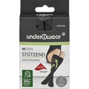 Поддерживающие гольфы черного цвета плотностью 40 ден. 35/38 under2wear, 1 шт.