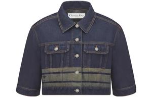 Джинсовая куртка женская синяя Dior