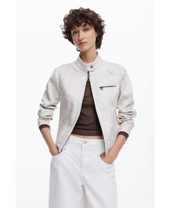 Женская куртка с воротником-стойкой Desigual, White