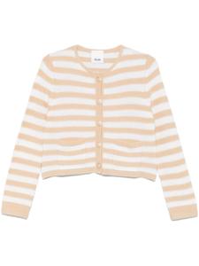 Полосатый кардиган от Allude, нейтральный