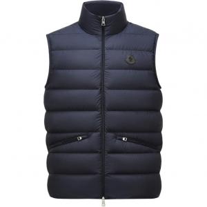 Moncler Лехтальская утепленная жилетка на молнии, Marine Blue