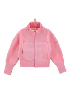 Укороченная толстовка на молнии Monnalisa, розовый