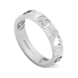 GUCCI Кольцо из белого золота 585 пробы для женщин Silver