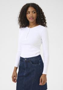 Топ Kaffe Long sleeved top, Optical White/White