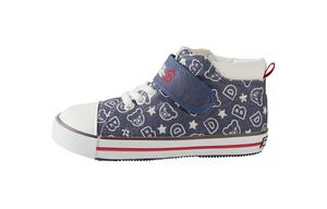 Медвежьи принты высокие кеды MIKI HOUSE, темно-синий