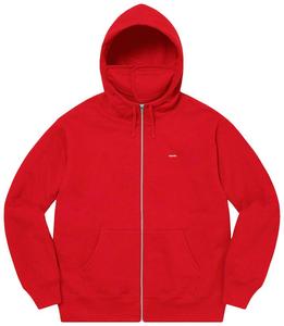 Толстовка Supreme Small Box Facemask Zip Up Hooded Sweatshirt 'Red', красный