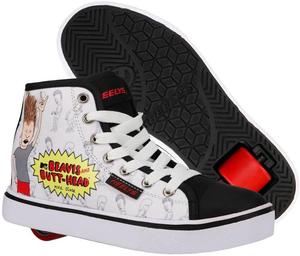 Кроссовки Heelys Unisex-Child Hustle Beavis and Butthead, белый/черный