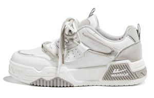 Кроссовки WARRIOR Skateboarding Shoes Men High-top Gray, белый/серый