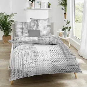 Постельное белье Fine Flannel на молнии из 100% хлопка Supreme Silver 2x80/80+1x200/200 Kaeppel