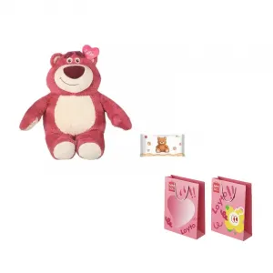 Плюшевая игрушка Disney серии Strawberry Bear Toy Story ароматизированная кукла Lotso высота 49см длина 25см MINISO