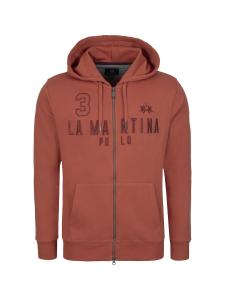 Толстовка с капюшоном на молнии La Martina MBF305, оранжевый