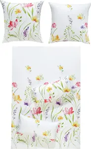 Постельное белье цветное 1x 200x200 см + 2x 80x80 см REDBEST