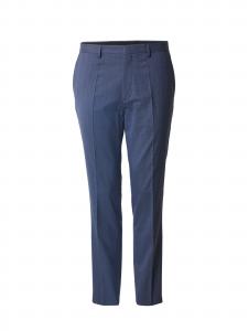 HUGO Плиссированные брюки Regular 'Hesten' в цвете Marine Blue