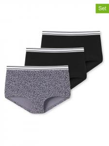 Schiesser Комплект из 3 штук: трусы черно-серого цвета