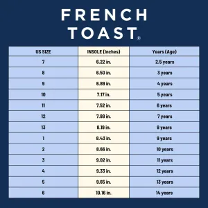 Броги для мальчиков French Toast - Классические туфли-оксфорды на шнуровке, повседневные и формальные - Черные (Размер 7 малыши - Размер 6 старшие дети), черный
