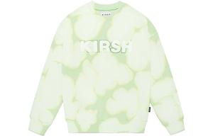 Свитшот унисекс с круглым вырезом, свободного кроя, обычной посадки Kirsh, зеленый