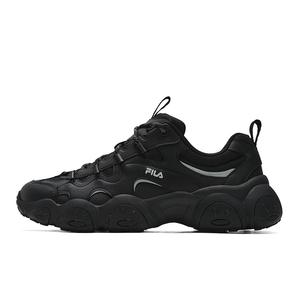 FILA FLUID 7 Cushioning Abrasion Resistant Lightweight Low top Chunky Sneakers Men's Black