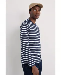 Мужская футболка Sailor с длинным рукавом Seasalt Cornwall, синий