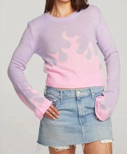 Свитер Flame в цифровом лавандовом цвете Chaser