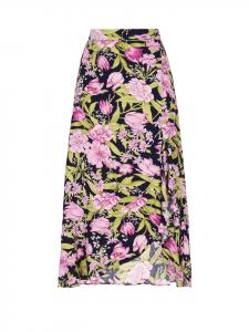 Юбка до колена Usha, цвет navy multicolor