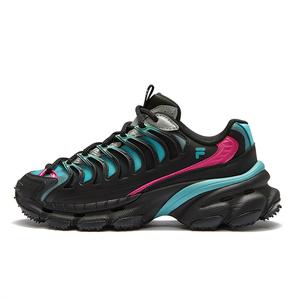 Кроссовки FILA FUSION BRACKET Lifestyle Shoes Women's Low-top Black/Steam Blue, черный/синий