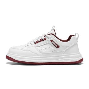 HLA Низкие скейтбордские кроссовки мужские бело-красные, цвет White Red