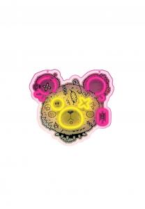 Светильник неоновый Cofi для декора стен, желтый / розовый