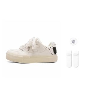 Deesha Низкие женские скейтерские туфли бежевого цвета Beige