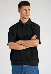 Свободная рубашка-поло с короткими рукавами Lindbergh, Black