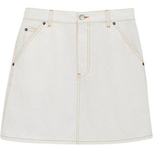 COACH SS24 повседневные короткие юбки для женщин серый белый