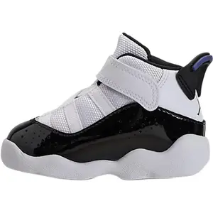 Обувь для малышей Air 6 Rings Baby, кроссовки Jordan, черный/белый