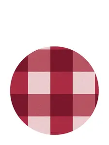 Набор из 16 подставок в клетку Cu I Seeyou, красный