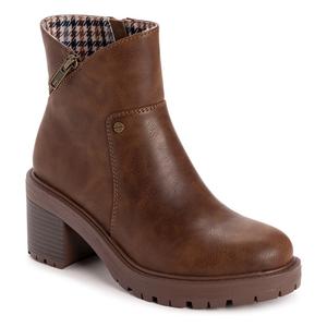 Ботильоны на толстом каблуке Lucy Lucia от Muk Luks, brown