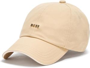 BOSS Женская кепка из хлопкового твила с маленьким логотипом, Deep Beige