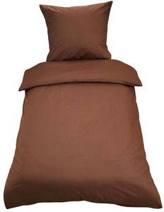 Постельное белье однотонное коричневое 135 х 200 см. One-Home, коричневый