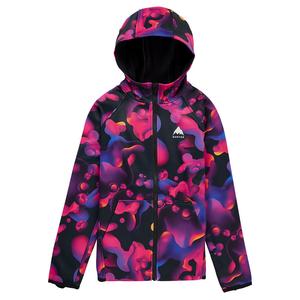 Детская флисовая куртка Burton Crown с защитой от непогоды и застежкой-молнией, Lava Lamp
