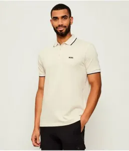 Поло Пэдди regular fit Boss Green, бежевый